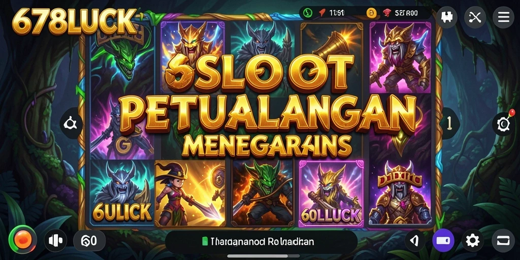 Tampilan gameplay Slot yang mendebarkan di 678LUCK.