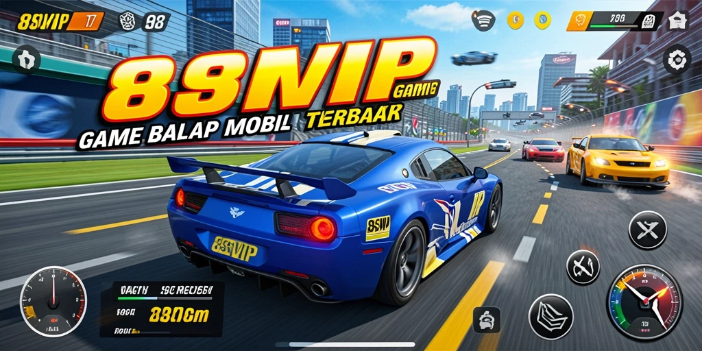 Tampilan menarik dari gameplay balap di 8SVIP.