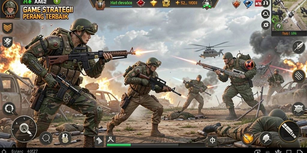 Tampilan menarik dari gameplay <strong>AA62</strong> dengan strategi pertempuran yang mendalam.