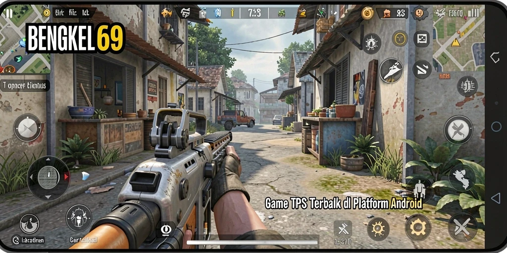 Gambaran gameplay BENGKEL69 dengan aksi tembak-menembak yang seru.