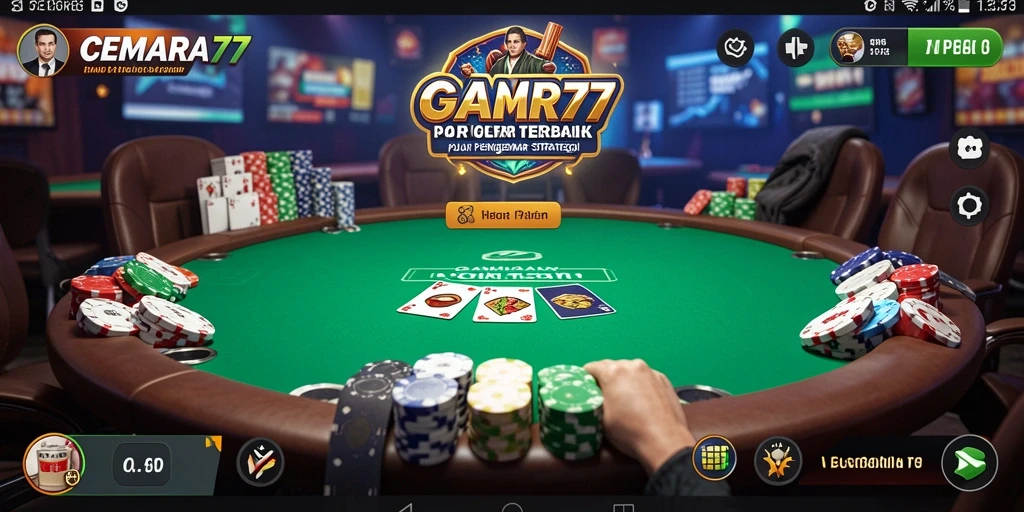 Tampilan gameplay poker yang menegangkan di CEMARA77.