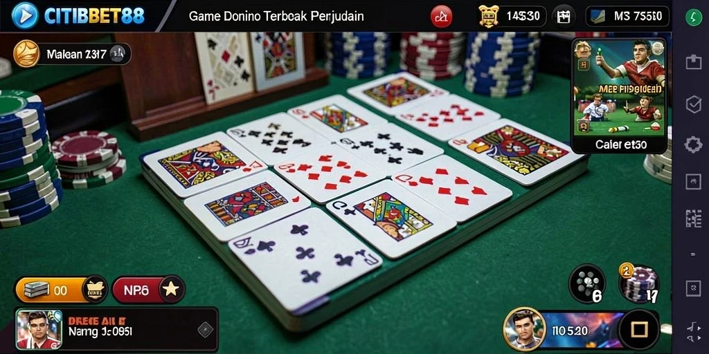 Screenshot gameplay CITIBET88 yang menampilkan aksi seru Domino.