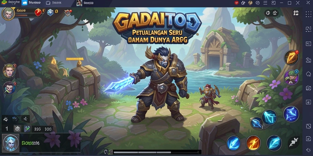 Screenshot utama GADAITOTO menampilkan aksi seru dalam pertarungan ARPG.