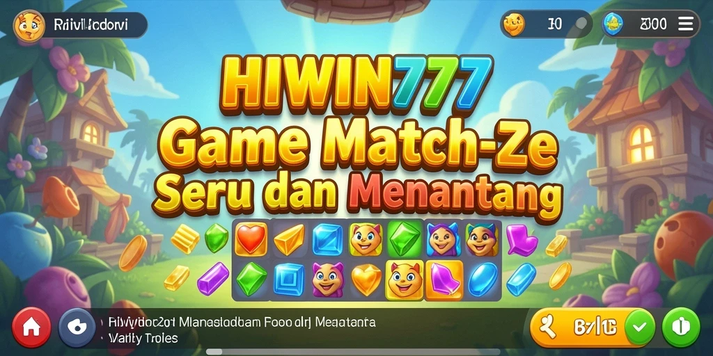 Gameplay menantang HIWIN777 dalam genre Match-3 yang menyenangkan.