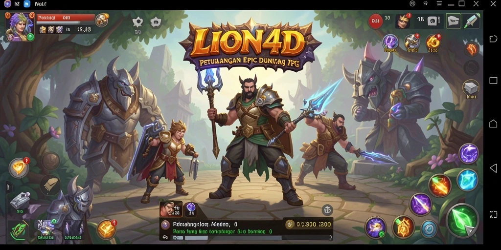 Tampilan gameplay RPG LION4D yang memukau dan menarik perhatian.