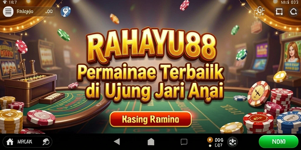 Screenshot utama RAHAYU88 yang menampilkan gameplay Kasino yang seru.