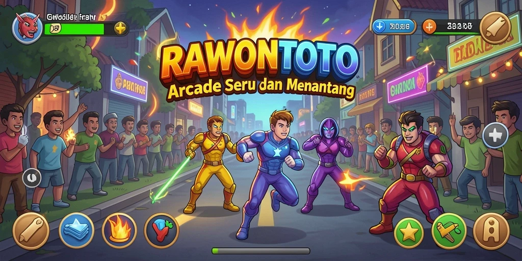 Tampilan gameplay seru dan mengasyikkan dari RAWONTOTO.