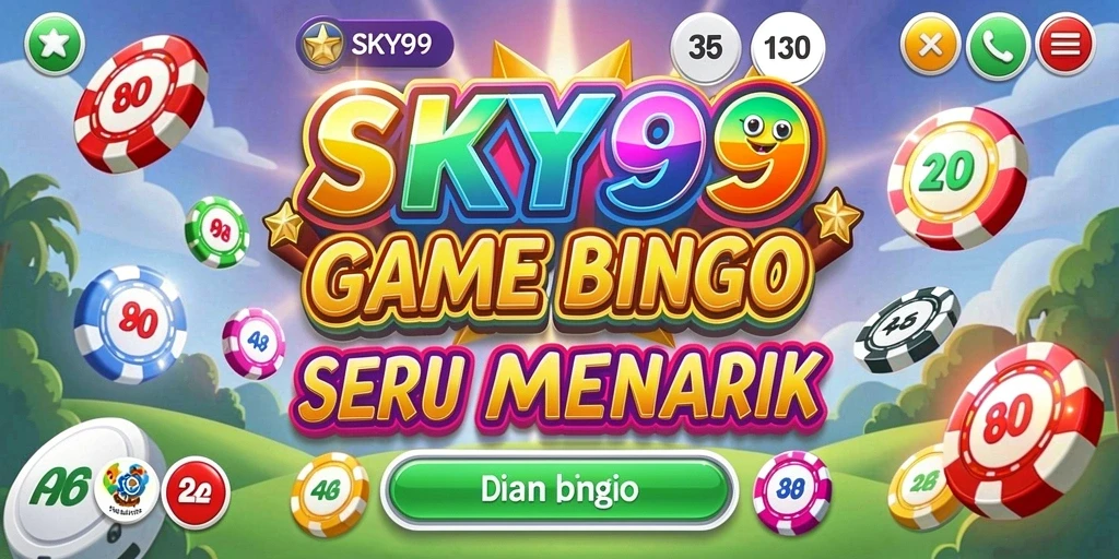 Tampilan gameplay Bingo yang menarik dan interaktif di SKY99.