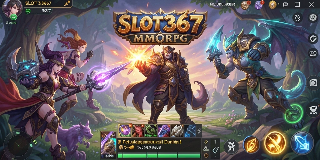 Tangkapan layar SLOT367 menampilkan aksi seru di dunia MMORPG.