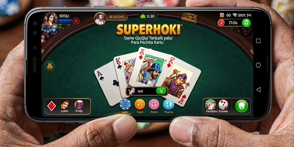Gameplay seru dari SUPERHOKI saat bermain QiuQiu.