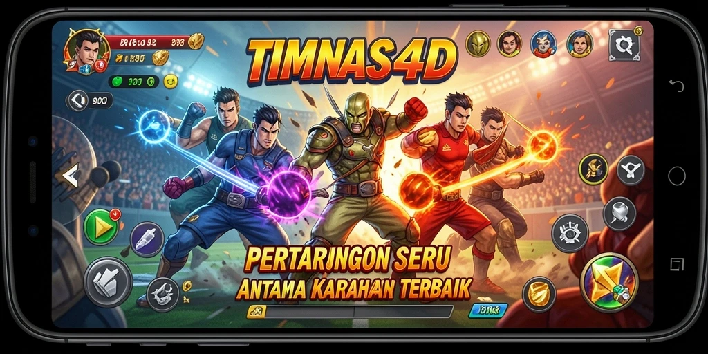 Gameplay seru dengan pertarungan karakter yang menegangkan.