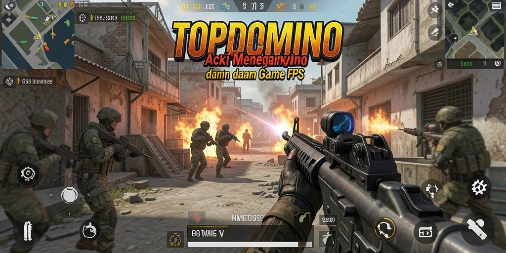 Tangkapan layar menunjukkan aksi mendebarkan dalam game FPS.