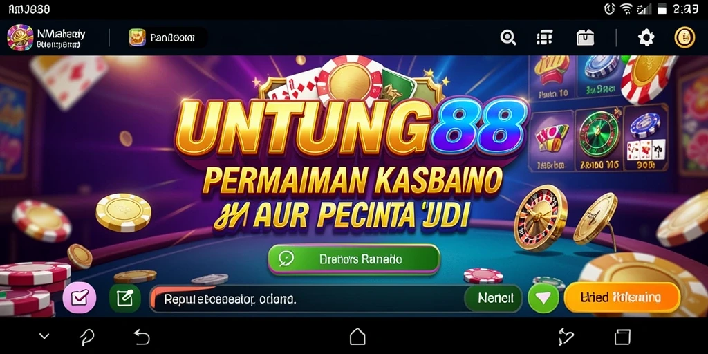 Tampilan gameplay yang menarik dari UNTUNG88 dengan suasana Kasino.