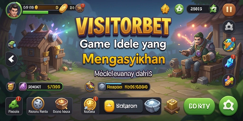 Tampilan utama gameplay VISITORBET yang menarik dan menawan.