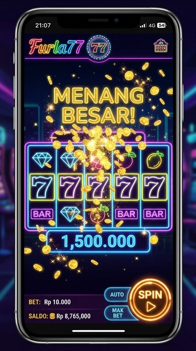 Tampilan awal aplikasi furla77 yang ramah pengguna.